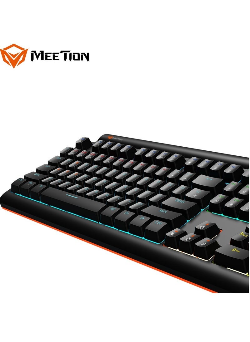 Meetion Meetion MK600 Mechanical Keyboard Anti-ghosting Full keys No. of keys 104/105 Keyboard Type Red switch OS Compatibility Windows XP/Vista/7/8/10  MAC OS X Interface USB  - Image 3