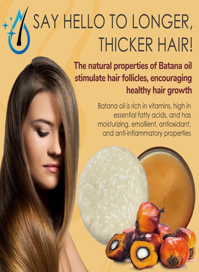 Relaxcation MADE IN USA Batana Oil Solid Shampoo Bar and Conditioner Bar for Hair Growth, Reduces Hair Loss, Hydrates Dry Hair, Improves Scalp Health Handcrafted in USA, Travel-Friendly - Image 3