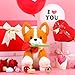 IKASA Corgi Dog Stuffed Animal Plush Toy with Rose Flower for ValentineCute Puppy 11 Soft PlushieGifts for Girlfriend - Image 4