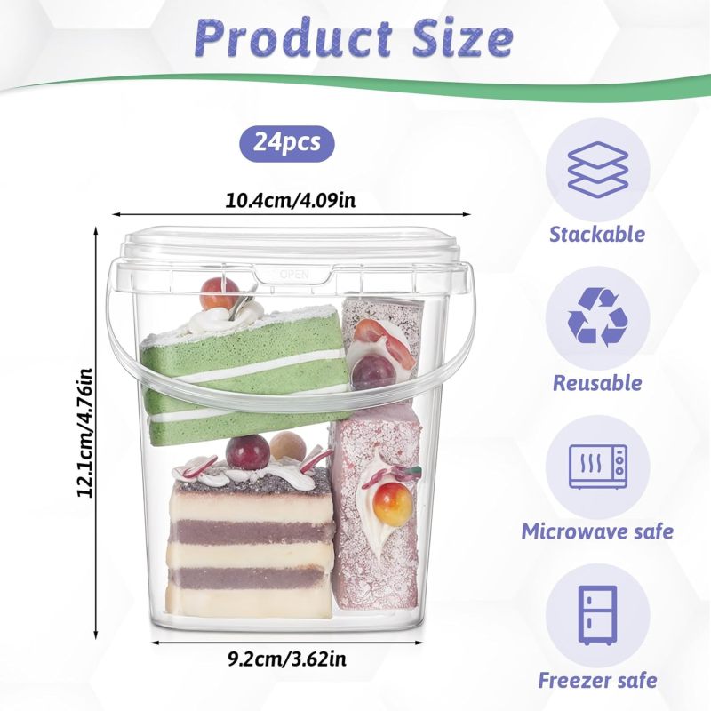 Airtight Food Storage Containers: Transparent Square Design - Reusable Food Prep Containers for Kitchen Pantry Organization - Image 2