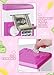 PLAYSHEEK Piggy Bank for Girls Boys Large Electronic Money Coin Banks with Password Protection Automatic Paper Money Scroll Saving Box Great Gift for Kids PinkWhite - Image 4
