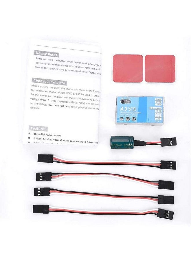 Jadeshay - Rc Flight Controller, F50A 3 Axle Gyro A3 V2 Flight Controller System, One Key Auto Hover, Multi Mode, Hv Support, Ideal For Rc Fixed Wing Airplane Enthusiasts - Image 1