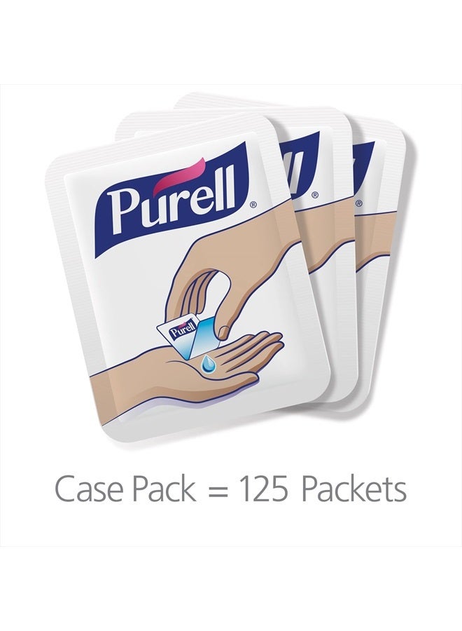 PURELL SINGLES Advanced Hand Sanitizer Gel, Fragrance Free, 125 Count Single-Use Travel-Size Packets, 9620-12-125EC - Image 2