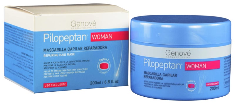 Genové Pilopeptan Woman Regenerative Hair Mask 200ml - Repairs, Nourishes and Softens Hair - Hair Loss Treatment - Spain - Image 1