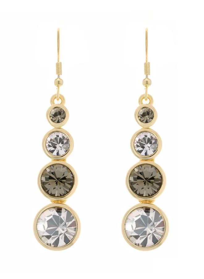 Karen Millen Crystal Teardrop Earrings