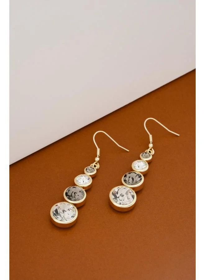 Karen Millen Crystal Teardrop Earrings