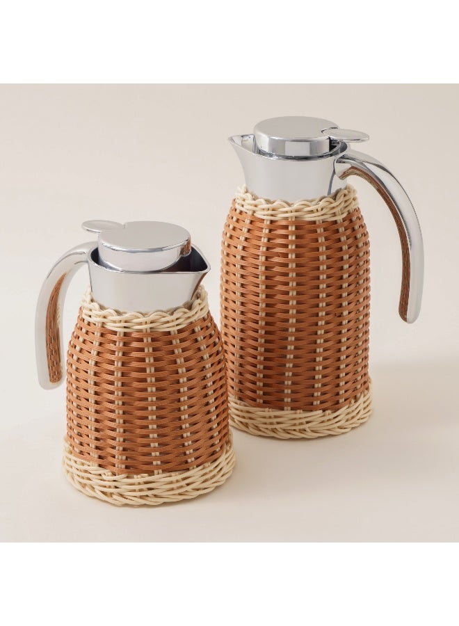 Dallaty Vacuum Flask 0.8L Rattan Brown - Image 4