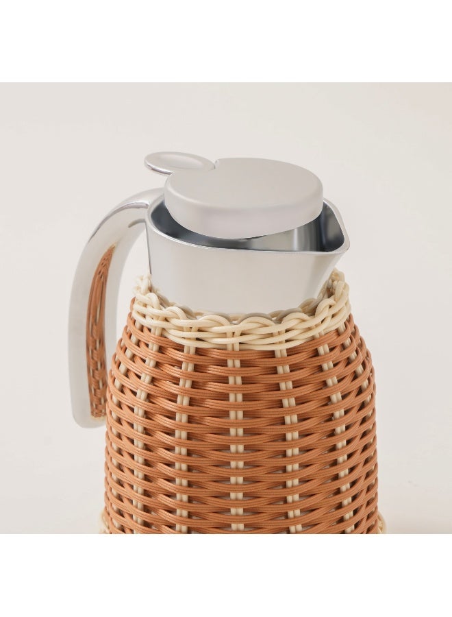 Dallaty Vacuum Flask 0.8L Rattan Brown - Image 2