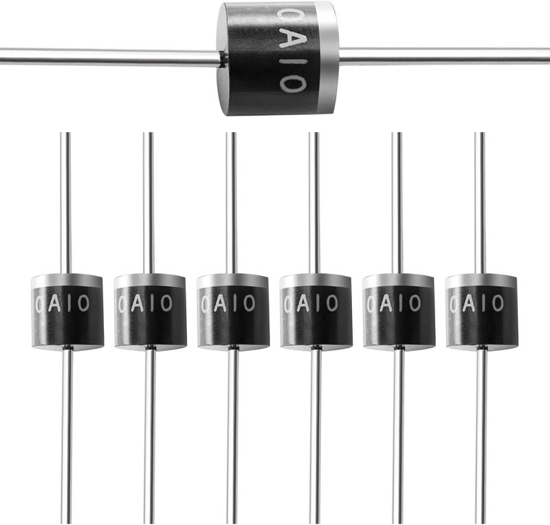 CHANZON (20 Pcs) 10A10 Rectifier Diode 10A 1000V R-6 Axial 10 Amp 1000 Volt Electronic Silicon Diodes - Image 1