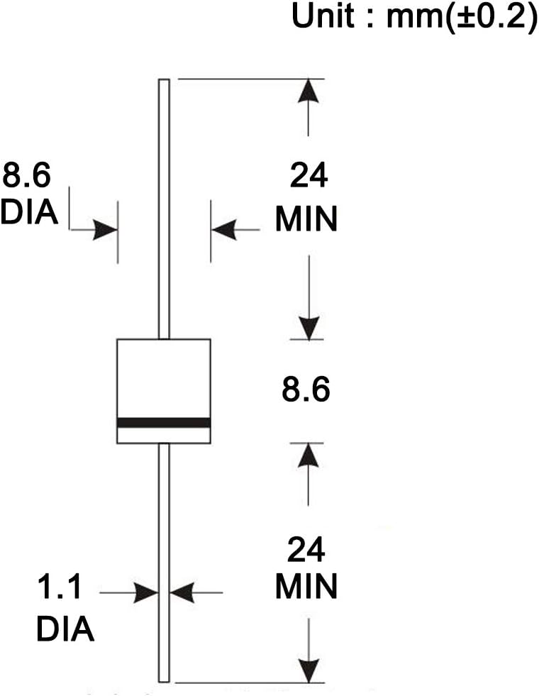 CHANZON (20 Pcs) 10A10 Rectifier Diode 10A 1000V R-6 Axial 10 Amp 1000 Volt Electronic Silicon Diodes - Image 4