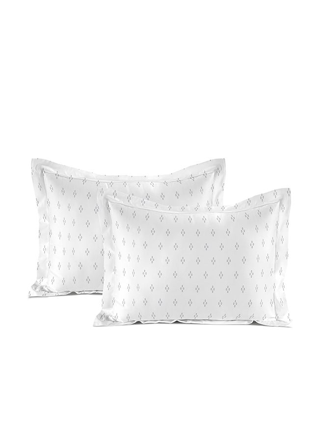 Boutique Blanche 2 pcs diamond sateen cotton pillowcases 50*90 cm   300 thread count
