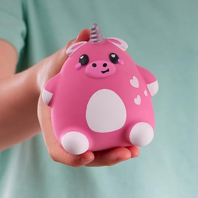 Smooshzees Cutezees Scarlet, Pink Unicow, Collectable Characters, Supersoft, Cuddly and Squishy! - Image 4