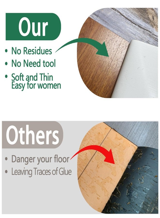 Lareko Peel and Stick Floor Tile, 36 Pack 54 Sq.Ft, Waterproof Wood Plank Vinyl Tile Stickers, Self-Adhesive DIY Flooring Tiles for Bedroom, Living Room, Bathroom （36" x 6"，Gray Oak） - Image 4
