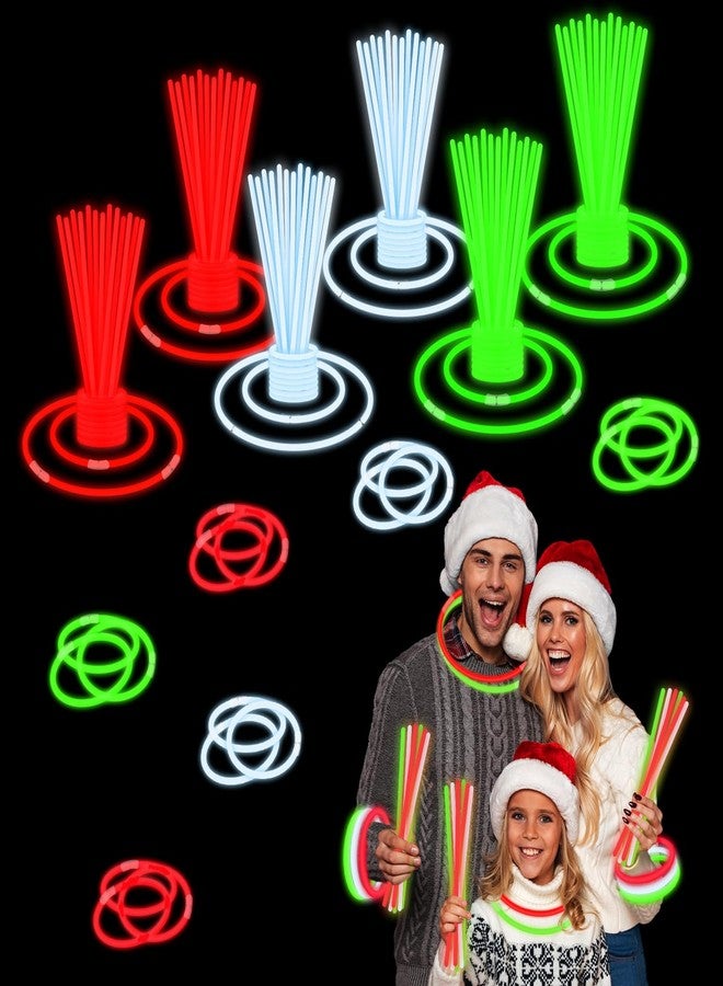 Wondrus Light up Accessories Necklace & Bracelets for Kids 150 PCS, Bulk Red Green White Glow Sticks Party Favors for Toddlers, Holiday Toys Gifts Class Carnival Activities Supplies Trinkets for Students - Image 1