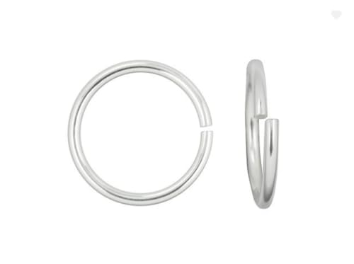 Adabele 100pcs Adabele Authentic Sterling Silver Open Jump Rings 4mm (0.16 inch) Small O Ring Connector (Wire 21 Gauge/0.7mm) for DIY Craft Jewelry Making SS76-4 - Image 1