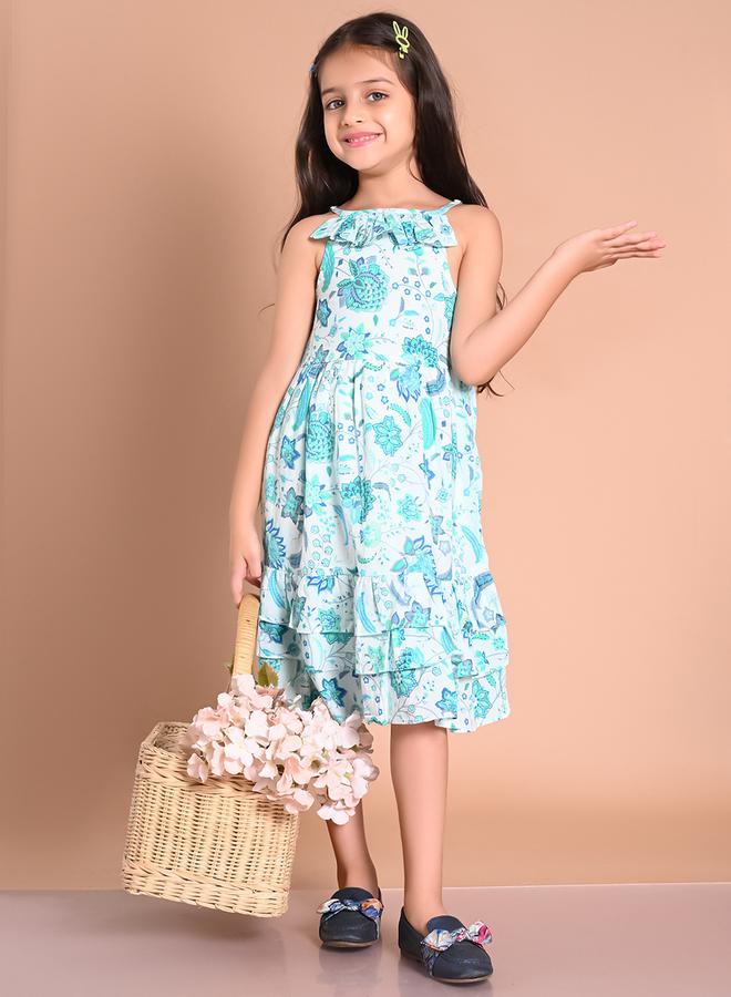 LILPICKS LilPicks Strappy Layered Dress with Ruffle Detail - Image 1