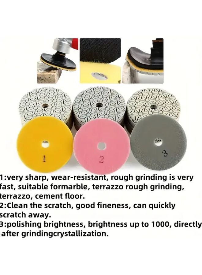 1pcs No 3 4 Inch Water Grinding Disc for Marble Granite Stone Polishing and Repair - Image 2