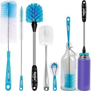 Holikme Holikme 5 Pack Bottle Brush Cleaning SetÃ¯Â¼Å’Long Handle Bottle Cleaner for Washing Narrow Neck Beer Bottles, Wine  - Image 1