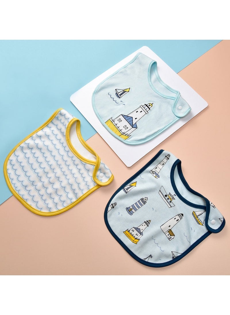 DOOKOO 3 Pack Baby Bandana Baby Bibs Drool Bibs 100% Cotton for Boys Girls Unisex for Teething and Drooling - Image 3
