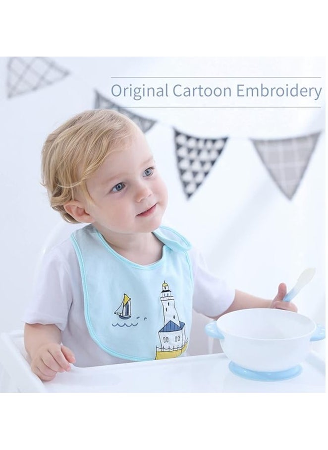 DOOKOO 3 Pack Baby Bandana Baby Bibs Drool Bibs 100% Cotton for Boys Girls Unisex for Teething and Drooling - Image 5