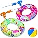 Parentswell 5Pack Pool Party Set Parentswell Inflatable Pool Float Swimming Rings 2 Pool Tubes with 2 Water Guns and 1 Beach Ball Pool Party Favors for Summer Pool and Beach Fun - Image 2