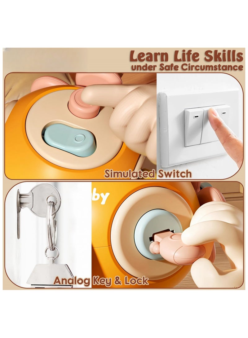 Mr. Penda Activity Cube 6-in-1 Busy Cube for Kids, Fidget Cube Toy, Busy Cube for Toddlers Fine Motor Skills Toy, Travel Toy, Montessori Learning Toy (Random Color) - Image 4