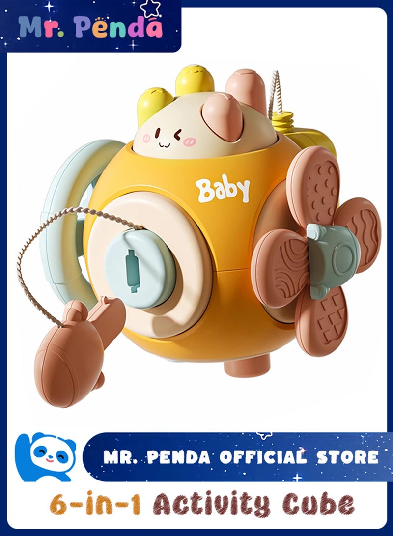 Mr. Penda Activity Cube 6-in-1 Busy Cube for Kids, Fidget Cube Toy, Busy Cube for Toddlers Fine Motor Skills Toy, Travel Toy, Montessori Learning Toy (Random Color) - Image 1