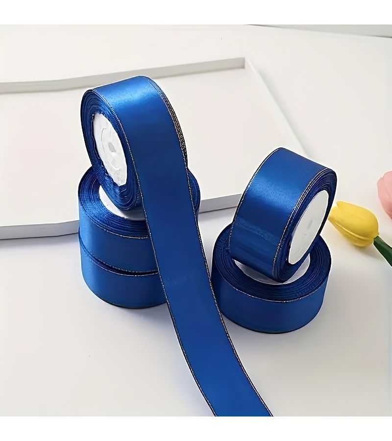 White Golden Edged Ribbon 1 57 Inch 25 Yards 4 Pack For Holiday Gift Wrapping - Image 5