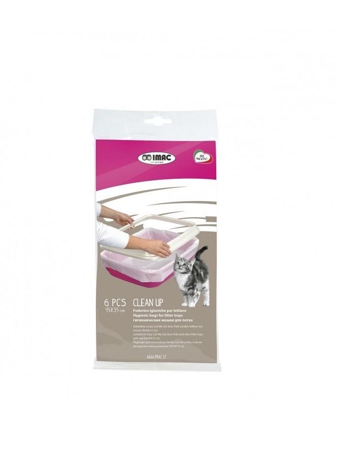 IMAC ITALY Clean Up Litter Tray Liner Covers 6Pc Set 
