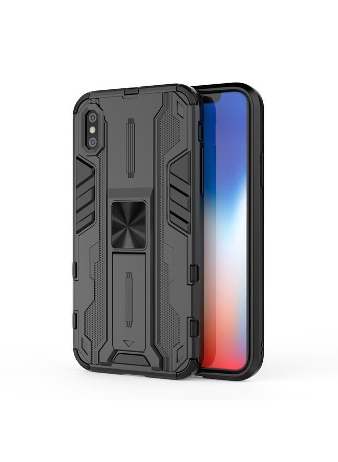 اس-توب جراب لهاتف iPhone XS Max Supersonic PC + TPU جراب واقٍ مقاوم للصدمات مع حامل - Image 1