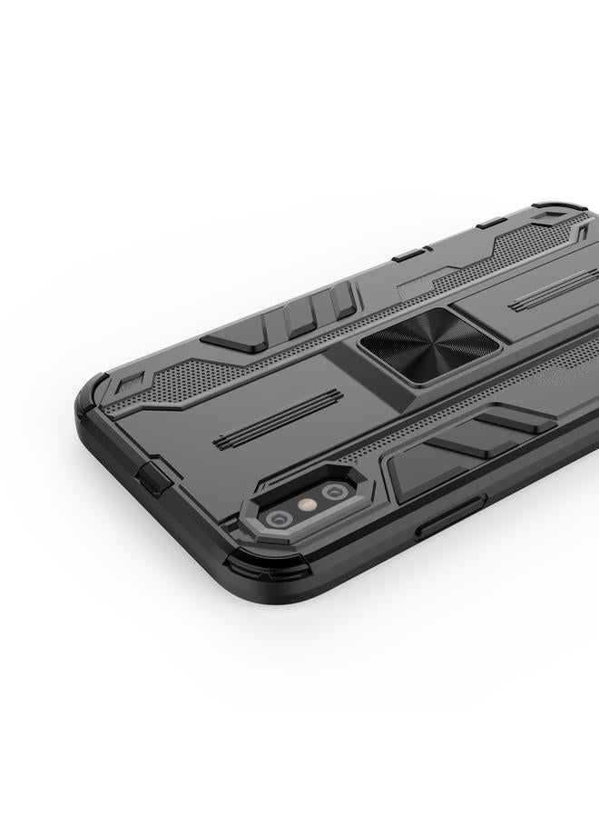 اس-توب جراب لهاتف iPhone XS Max Supersonic PC + TPU جراب واقٍ مقاوم للصدمات مع حامل - Image 3