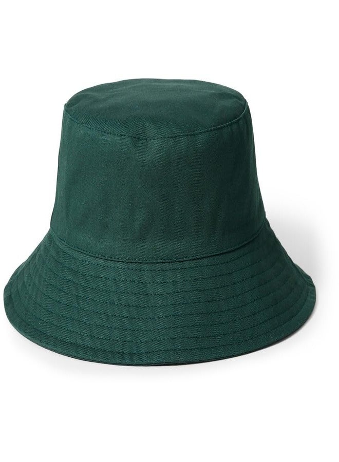 FASHOLIC Bucket Hat Plain Travel Beach Summer Cap, Sun Protection Outdoor Hats for Men and Women (Green) - Image 1
