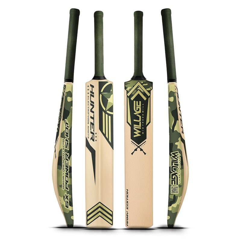 WILLAGE Hunter Cricket Bat for Adults Plastic Tennis Cricket Bat for Mens Heavy Plastic Cricket Bats with Grip for Gully Cricket, Tournament Match Standard Full Size Tennis Ball Bat - Image 2