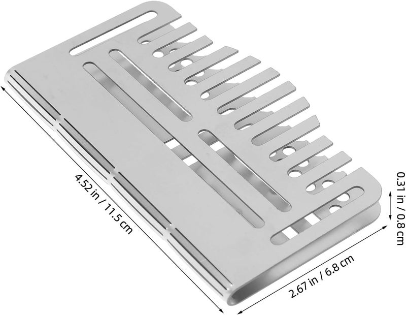 KICHOUSE 2PCS Grease Trap: Compatible for Blackstone Griddle Stainless Steel Grease Gate – BBQ Grills Mesh Gate Blocker – Food Filter Baffle for Baking Tray - Image 4