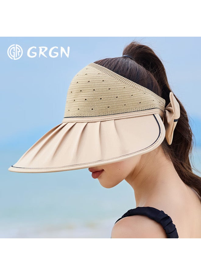 Grgn Sun Protection Hat For Women, Sun Visor Hat, Sunhat, Shell Hat, Visor Hat, Summer Outdoor Face-covering Uv Protection Hat For Wome - Image 4