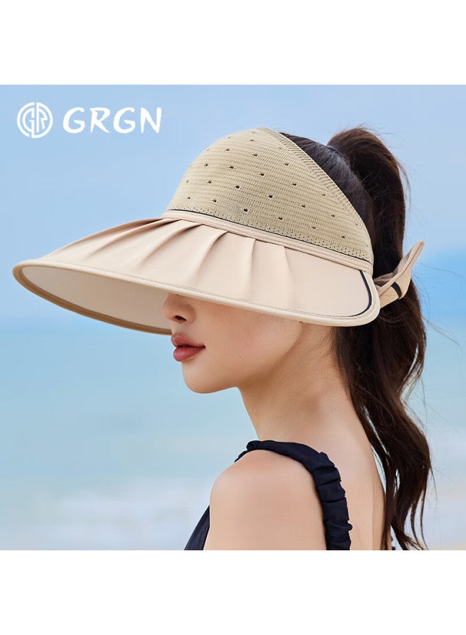 Grgn Sun Protection Hat For Women, Sun Visor Hat, Sunhat, Shell Hat, Visor Hat, Summer Outdoor Face-covering Uv Protection Hat For Wome - Image 2