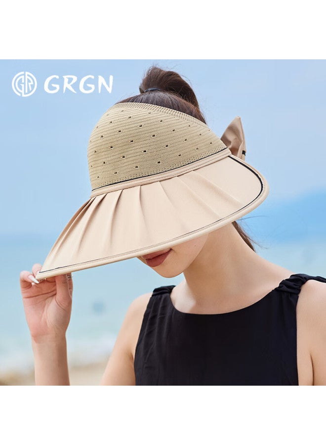 Grgn Sun Protection Hat For Women, Sun Visor Hat, Sunhat, Shell Hat, Visor Hat, Summer Outdoor Face-covering Uv Protection Hat For Wome - Image 3
