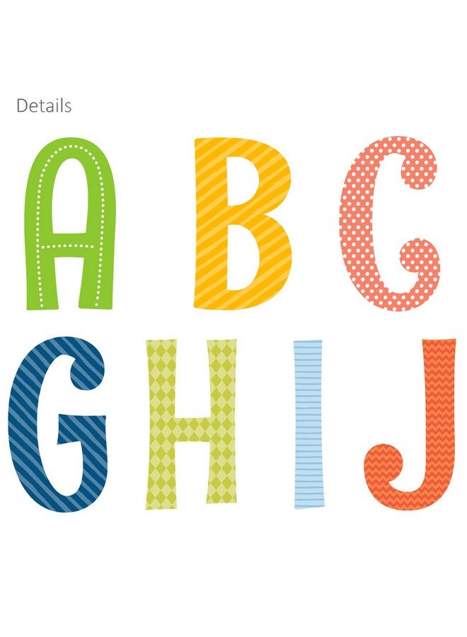 Decowall Ds1701A Uppercase Alphabet Abc Letter Kids Wall Stickers Wall Decals Peel And Stick Removable Wall Stickers For Kids Nursery Bedroom Living Room Décor - Image 5