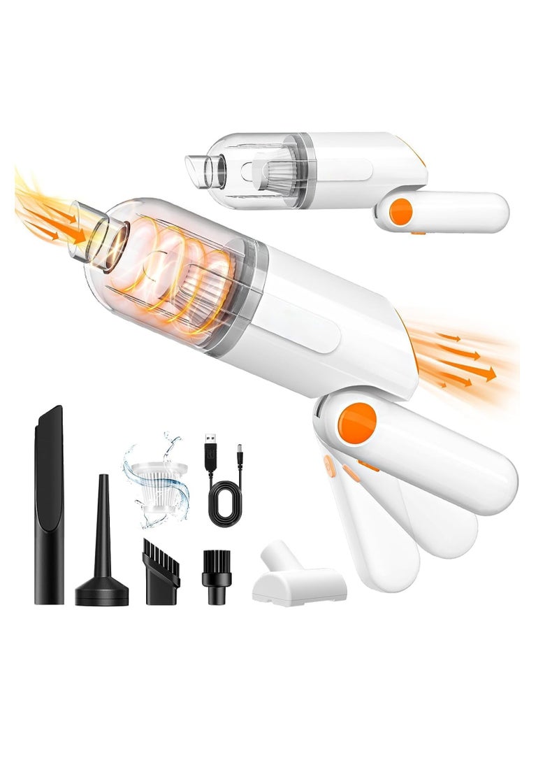 SYOSI Handheld Car Vacuum Cleaner, 15000Pa Vacuum Cleaner and Air Duster, 120W High Power Wet and Dry Handheld Car Vacuum Cleaner with 3-Angle Adjustable Handle, Suitable for Car, Home, Office, Pets - Image 1