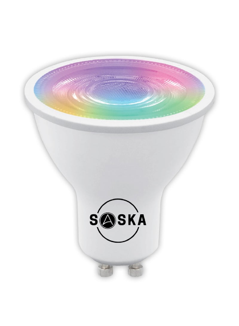 SASKA Smart WiFi GU10 Spotlight IYA Dimmable Brightness Multi Color - Image 1