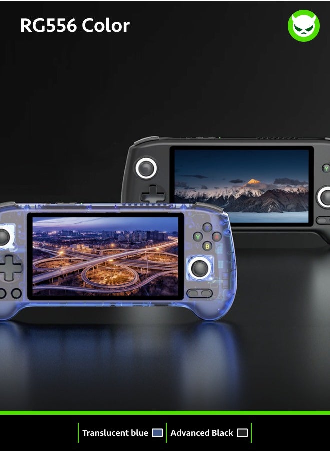 ANBERNIC  RG556 Handheld Retro Gaming Console 28 Emulators 42K+ Playable Games 5.48” AMOLED Display Android 13 Unisoc T820 8K TV Output Portable Video Game Console for Kids & Adults【Black-256GB  Over 30,000 Games Playable】  - Image 3