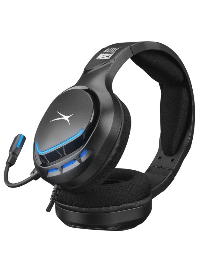 ALGH9603 Gaming Headset - Mesh Earcups - Noise Cancelling Microphone - Inline Volume Control - Breaded Cable