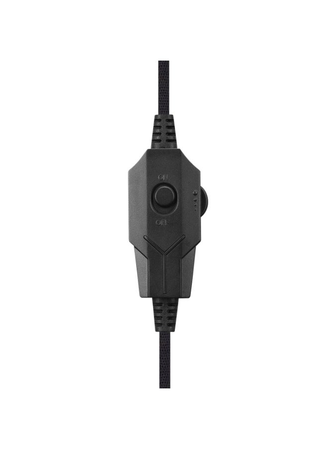 ALGH9603 Gaming Headset - Mesh Earcups - Noise Cancelling Microphone - Inline Volume Control - Breaded Cable