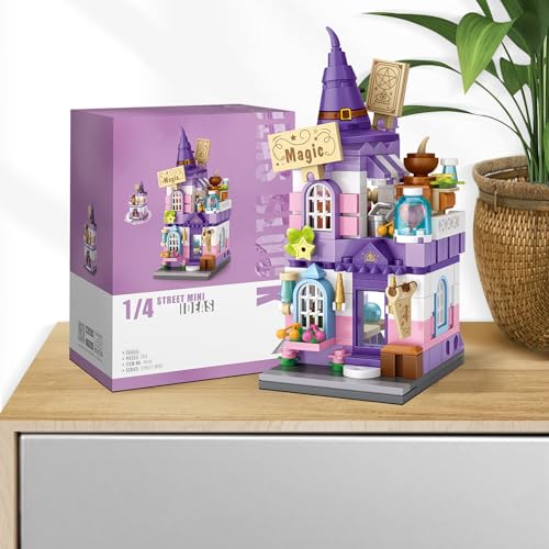 MEIEST Mini City Shop Street View Building Blocks Model Set,Simulation Architecture Collection Particle Construction Building Bricks Toy,Home Decoration,14+(Magic House) - Image 3