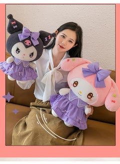 Y&D Kuromi Plush Toy   Kawaii Plush Doll Cute Cartoon Sleep Plush Toys Anime Stuffed Soft Plushies Birthday Gifts for Children Adults and Anime Fans  - Image 3