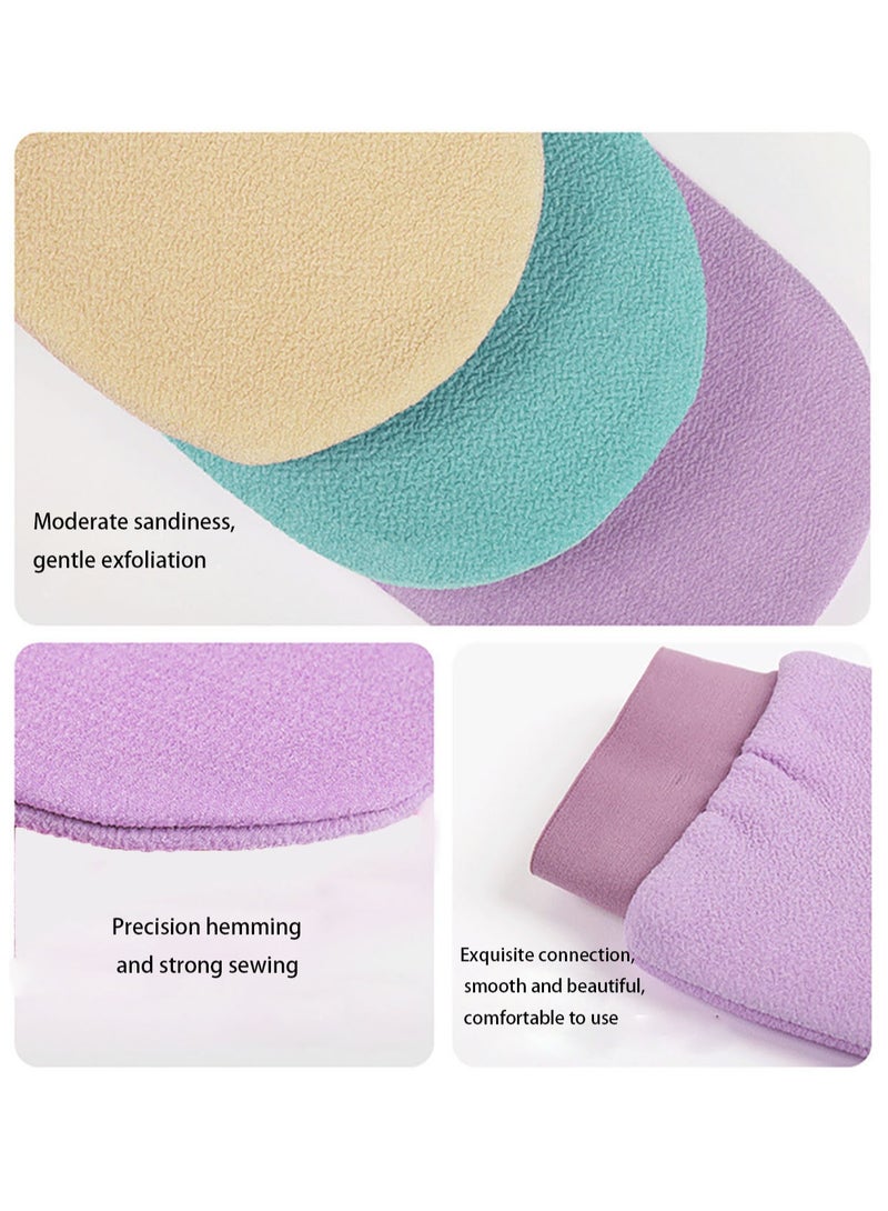 GoodTool 4Pcs Double-Sided Bath Gloves Deep Exfoliating Gloves Suitable for Cleansing Dead or Dry Skin  for Both Men and Women  - Image 3