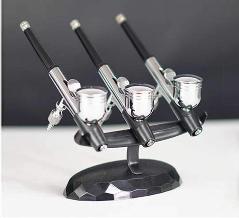 Uouteo Airbrush Gun Holder Station Plastic Air Brush Stand Holds 3 Universal Airbrush Pens for DIY Art Painting - Image 3