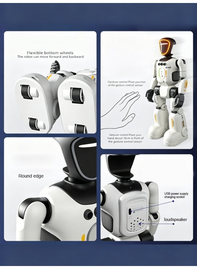 1 Piece Smart RC Robot Toy for Kids, Gesture Sensing & Programmable Interactive Robot with LED Light, Music & Dance. - Image 4