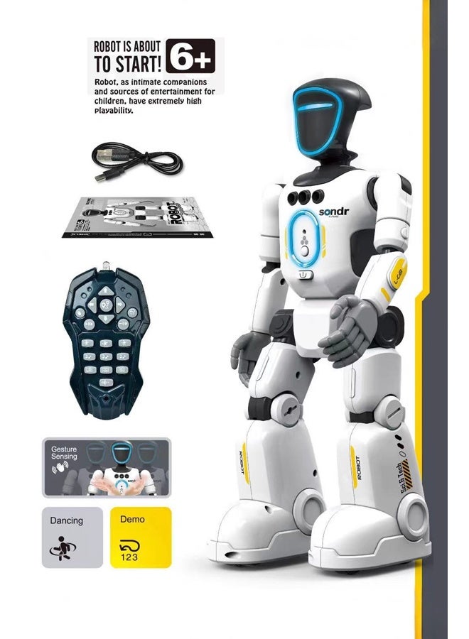1 Piece Smart RC Robot Toy for Kids, Gesture Sensing & Programmable Interactive Robot with LED Light, Music & Dance. - Image 2
