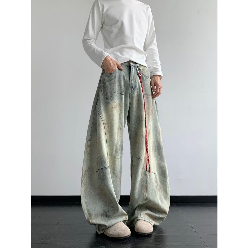 Unisex Classic Denim Jeans Loose Fit Daily Outdoor Wear - Image 5